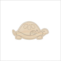 Turtle Wood Craft Shape - Laser Cut Baltic Birch Unfinished DIY Wood Art Supplies REP37 - The Wood Shape Store