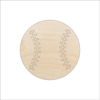 Baseball Wood Craft Shape - Laser Cut Baltic Birch Unfinished DIY Wood Art Supplies SPT117 - The Wood Shape Store
