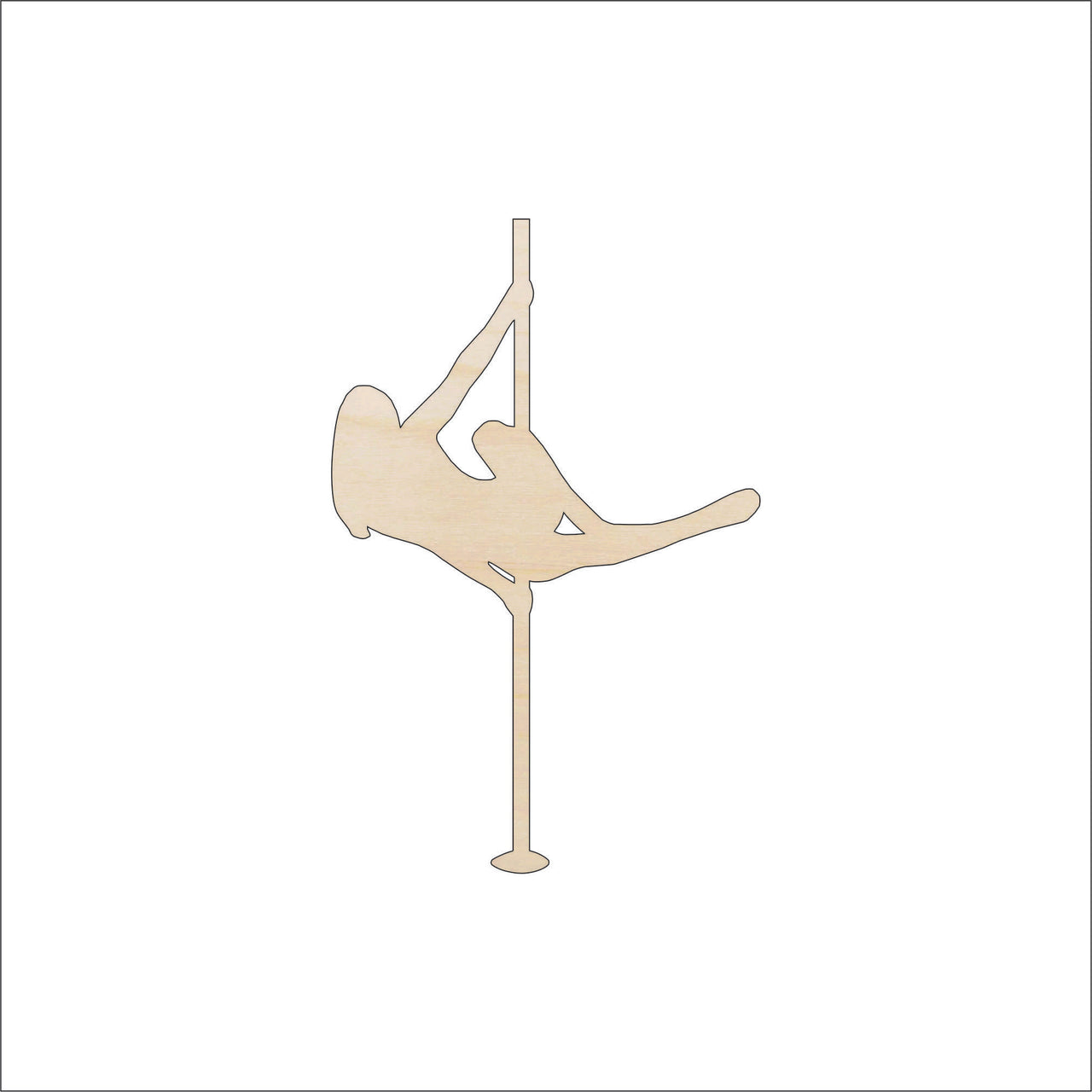 Dance Wood Craft Shape - Laser Cut Baltic Birch Unfinished DIY Wood Art Supplies PPL120 - The Wood Shape Store