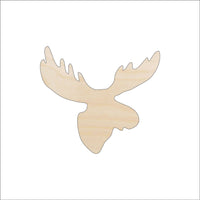 Moose Wood Craft Shape - Laser Cut Baltic Birch Unfinished DIY Wood Art Supplies MUS24 - The Wood Shape Store
