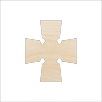 Cross Wood Craft Shape - Laser Cut Baltic Birch Unfinished DIY Wood Art Supplies REL53 - The Wood Shape Store