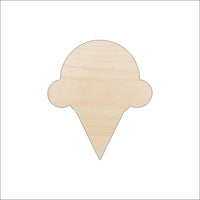 Ice Cream Wood Craft Shape - Laser Cut Baltic Birch Unfinished DIY Wood Art Supplies FOD124 - The Wood Shape Store