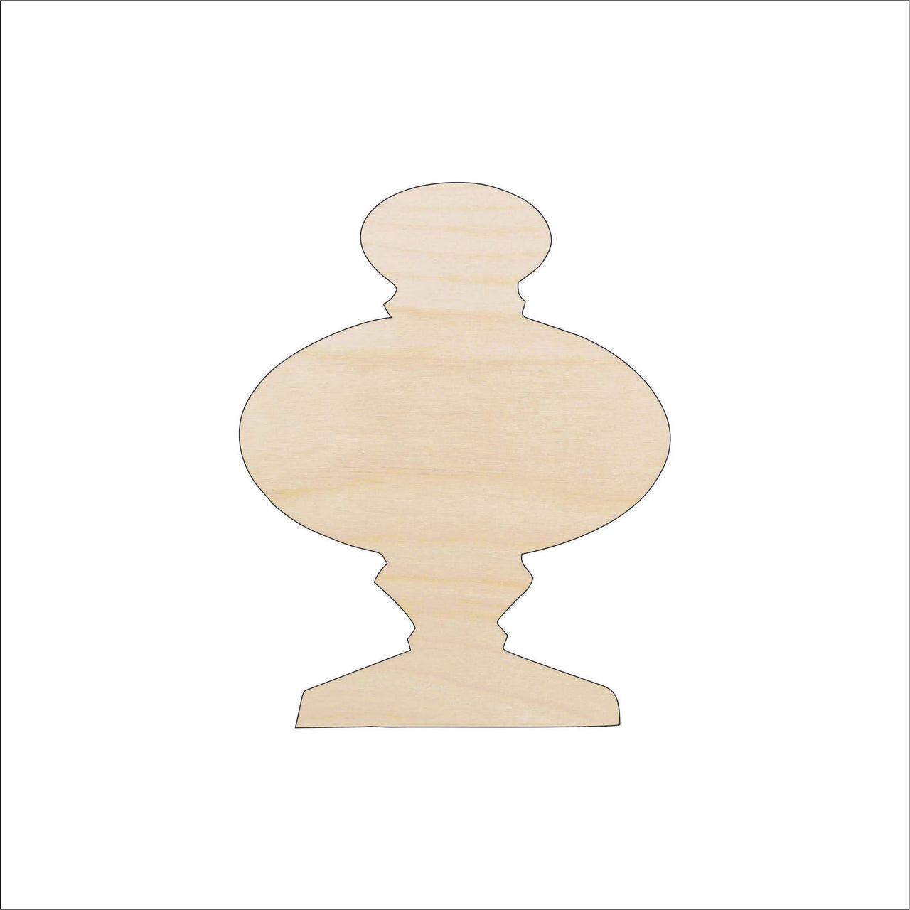 Jar Wood Craft Shape - Laser Cut Baltic Birch Unfinished DIY Wood Art Supplies FOD94 - The Wood Shape Store