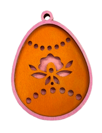 Easter 3D Laser Cut Ornament – Baltic Birch Wood Craft Supplies | DIY Wood Ornament Kit ES19 - The Wood Shape Store