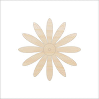 Flower Wood Craft Shape – Laser Cut Baltic Birch Unfinished DIY Wood Art SuppliesFLR120 - The Wood Shape Store