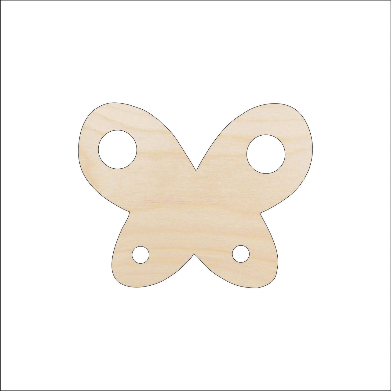 Butterfly Wood Craft Shape - Laser Cut Baltic Birch Unfinished DIY Wood Art Supplies BUG40 - The Wood Shape Store