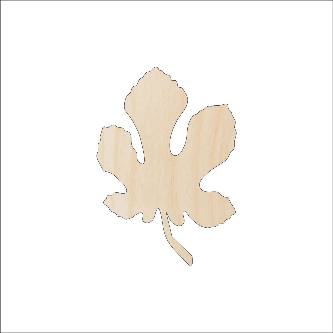 Leaf Wood Craft Shape - Laser Cut Baltic Birch Unfinished DIY Wood Art Supplies LEF47 - The Wood Shape Store
