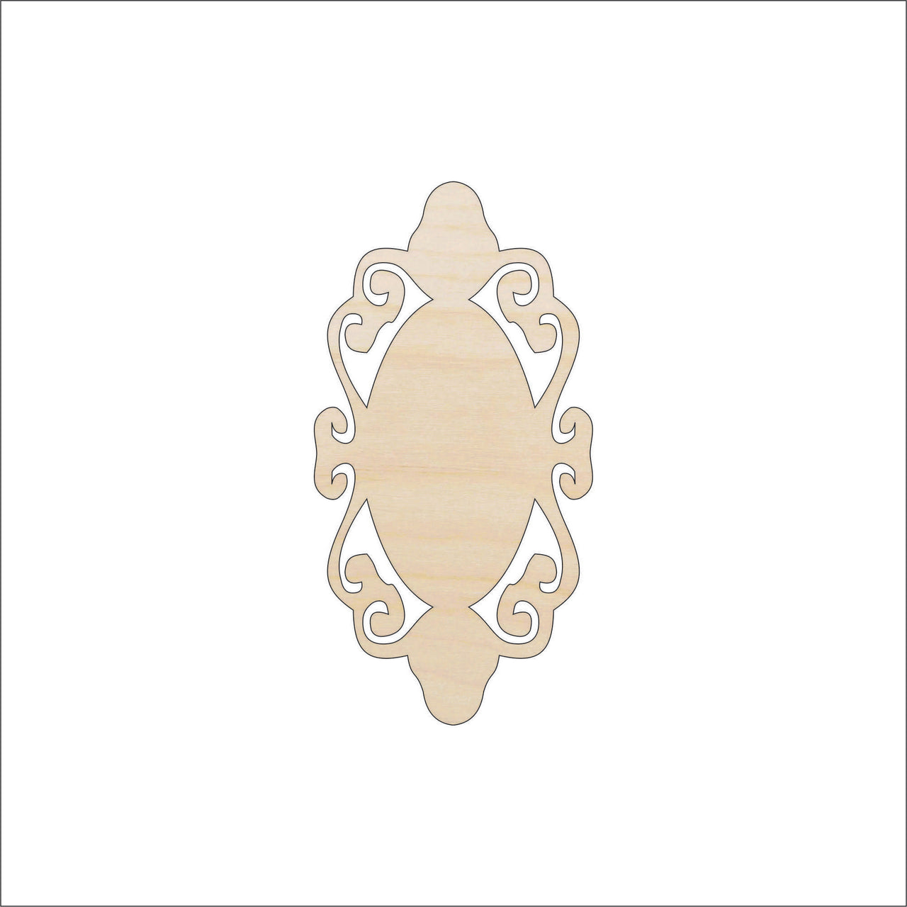 Gift Tag Wood Craft Shape - Laser Cut Baltic Birch Unfinished DIY Wood Art Supplies TAG27 - The Wood Shape Store