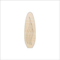 Surfboard Wood Craft Shape - Laser Cut Baltic Birch Unfinished DIY Wood Art Supplies SPT602 - The Wood Shape Store