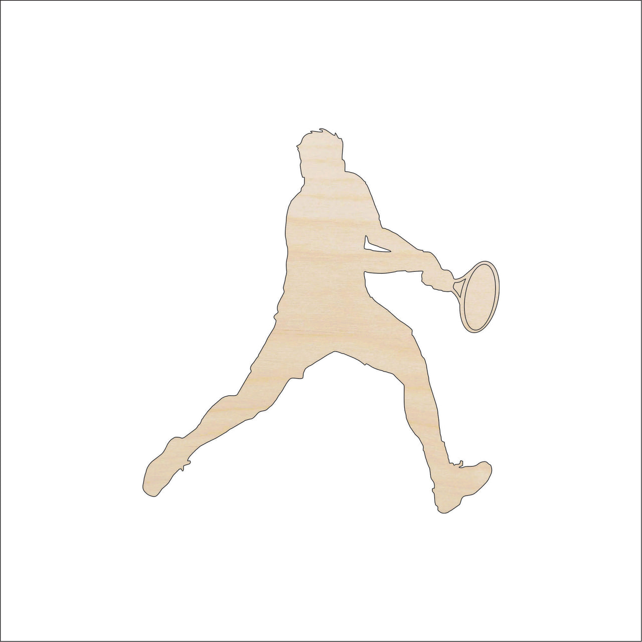 Tennis Wood Craft Shape - Laser Cut Baltic Birch Unfinished DIY Wood Art Supplies SPT607 - The Wood Shape Store