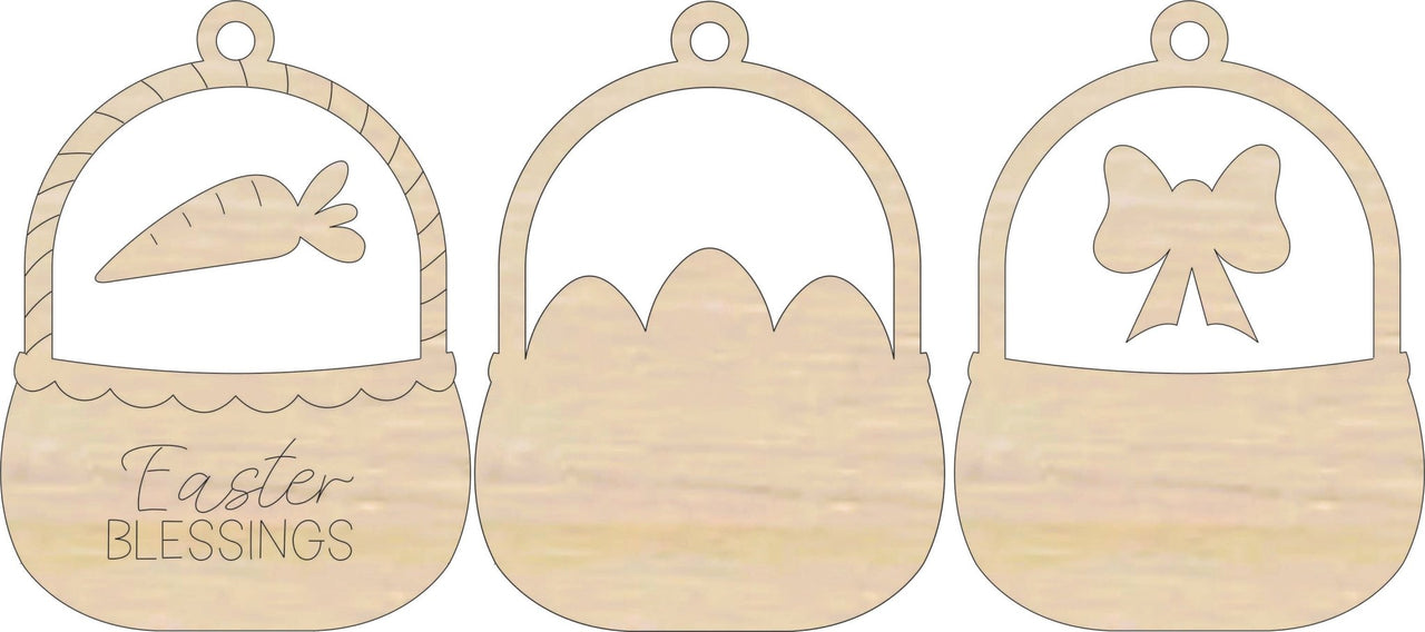 Easter 3D Laser Cut Ornament – Baltic Birch Wood Craft Supplies | DIY Wood Ornament Kit ES10 - The Wood Shape Store
