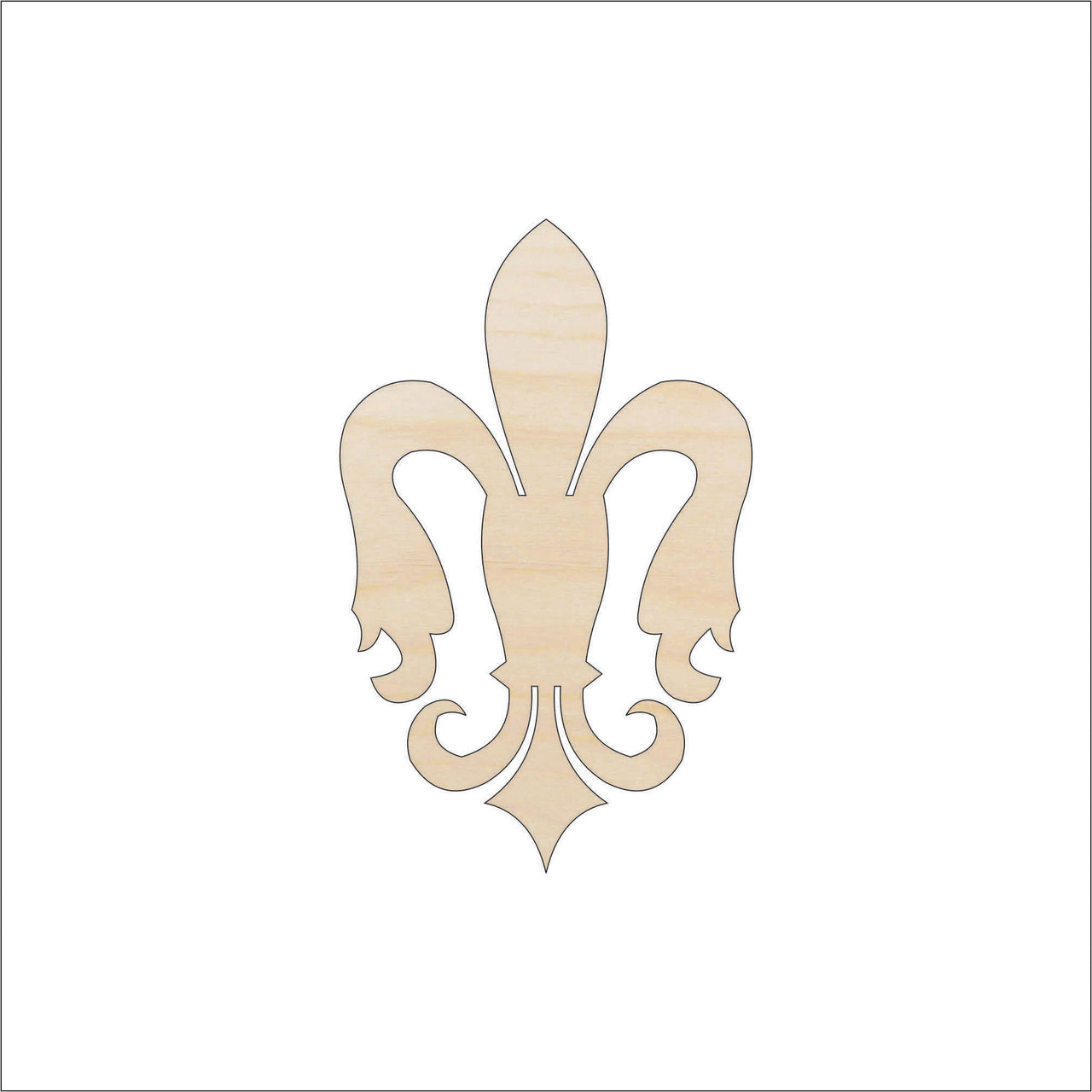 Design Wood Craft Shape - Laser Cut Baltic Birch Unfinished DIY Wood Art Supplies DSN95 - The Wood Shape Store