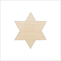Star Wood Craft Shape - Laser Cut Baltic Birch Unfinished DIY Wood Art Supplies REL73 - The Wood Shape Store