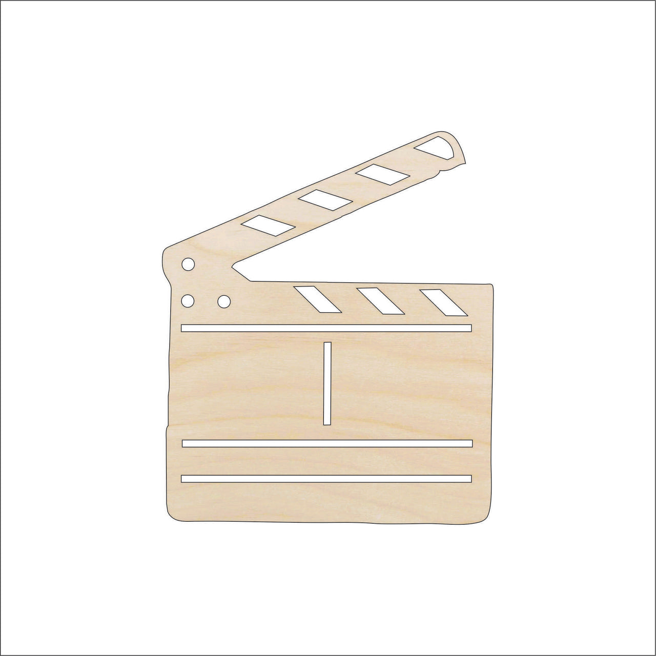 Clapboard Wood Craft Shape - Laser Cut Baltic Birch Unfinished DIY Wood Art Supplies MVE11 - The Wood Shape Store