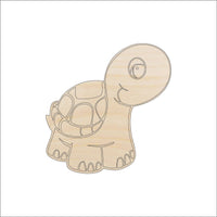 Turtle Wood Craft Shape - Laser Cut Baltic Birch Unfinished DIY Wood Art Supplies REP14 - The Wood Shape Store