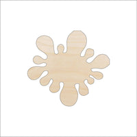 Splat Wood Craft Shape - Laser Cut Baltic Birch Unfinished DIY Wood Art Supplies WRD70 - The Wood Shape Store