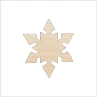 Snowflake Wood Craft Shape - Laser Cut Baltic Birch Unfinished DIY Wood Art Supplies SNW20 - The Wood Shape Store