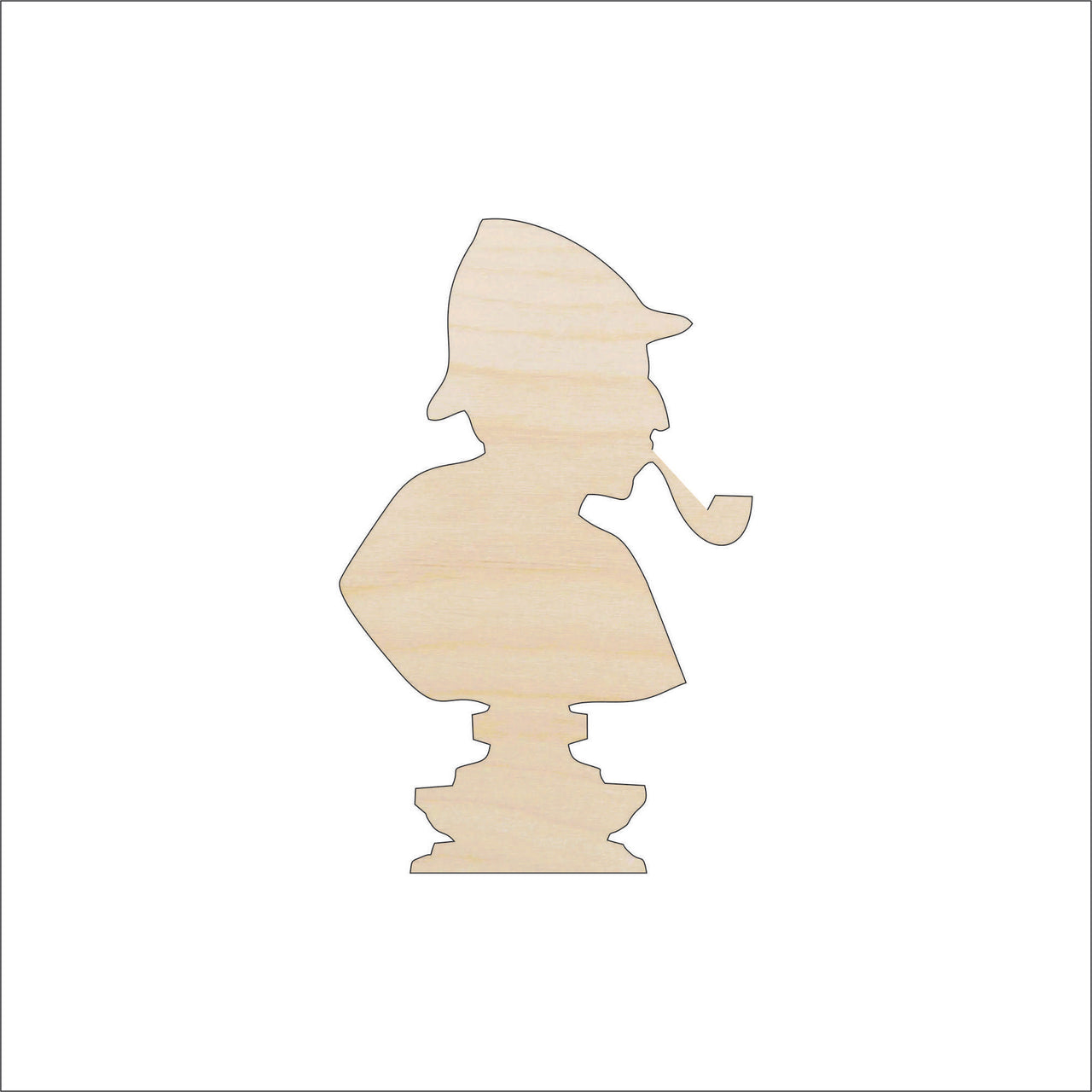 Sherlock Wood Craft Shape - Laser Cut Baltic Birch Unfinished DIY Wood Art Supplies PPL10 - The Wood Shape Store
