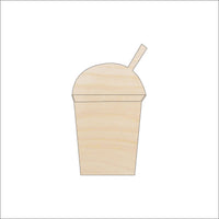 Milkshake Wood Craft Shape - Laser Cut Baltic Birch Unfinished DIY Wood Art Supplies FOD18 - The Wood Shape Store