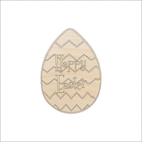 Easter Egg Wood Craft Shape - Laser Cut Baltic Birch Unfinished DIY Wood Art Supplies ESR5 - The Wood Shape Store