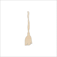 Broom Wood Craft Shape - Laser Cut Baltic Birch Unfinished DIY Wood Art Supplies DCR10 - The Wood Shape Store