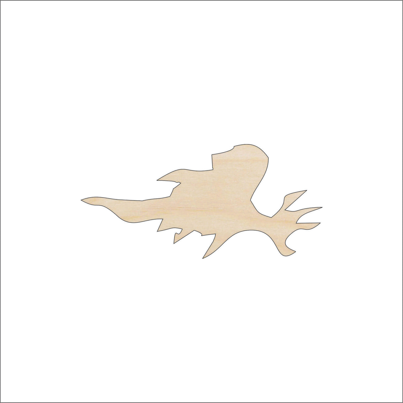 Ghost Wood Craft Shape - Laser Cut Baltic Birch Unfinished DIY Wood Art Supplies FAL113 - The Wood Shape Store