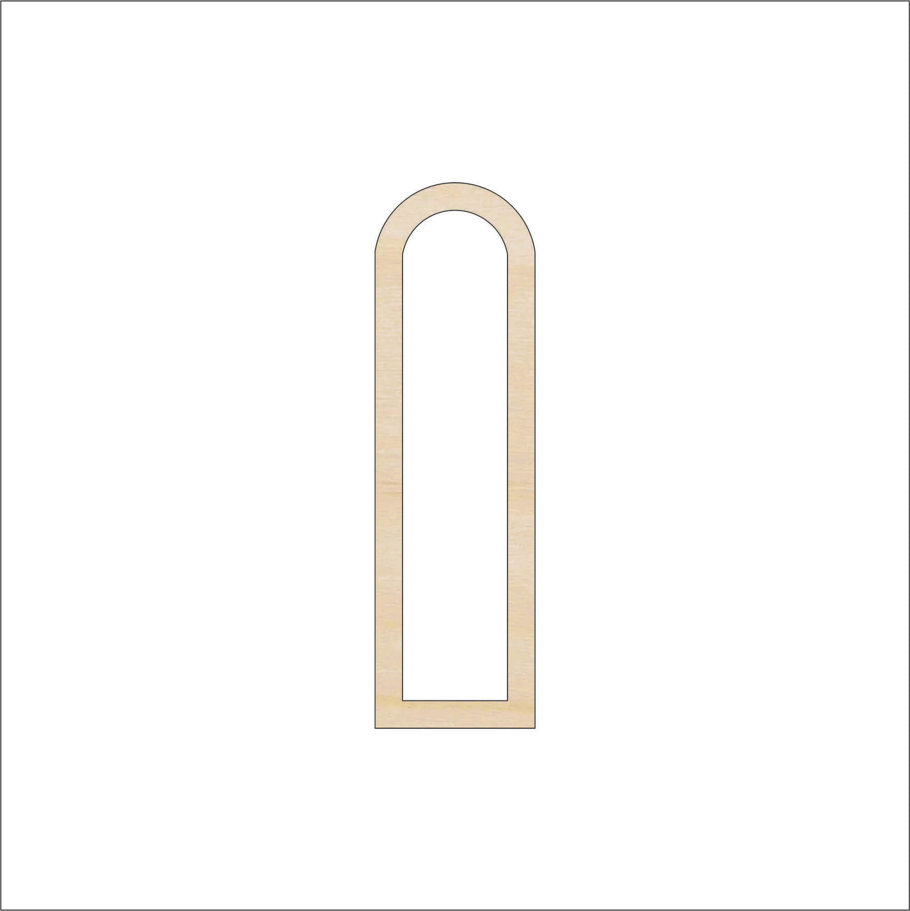 Window Wood Craft Shape – Laser Cut Baltic Birch Unfinished DIY Wood Art Supplies BLD122 - The Wood Shape Store