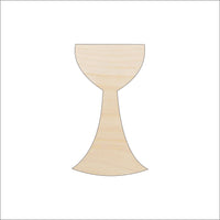 Chalice Wood Craft Shape - Laser Cut Baltic Birch Unfinished DIY Wood Art Supplies REL40 - The Wood Shape Store