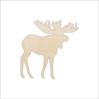 Moose Wood Craft Shape - Laser Cut Baltic Birch Unfinished DIY Wood Art Supplies MUS15 - The Wood Shape Store
