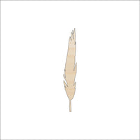 Feather Wood Craft Shape - Laser Cut Baltic Birch Unfinished DIY Wood Art Supplies XTR42 - The Wood Shape Store