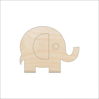 Elephant Wood Craft Shape Laser Cut Baltic Birch Unfinished DIY Wood Art Supplies ELE30 - The Wood Shape Store