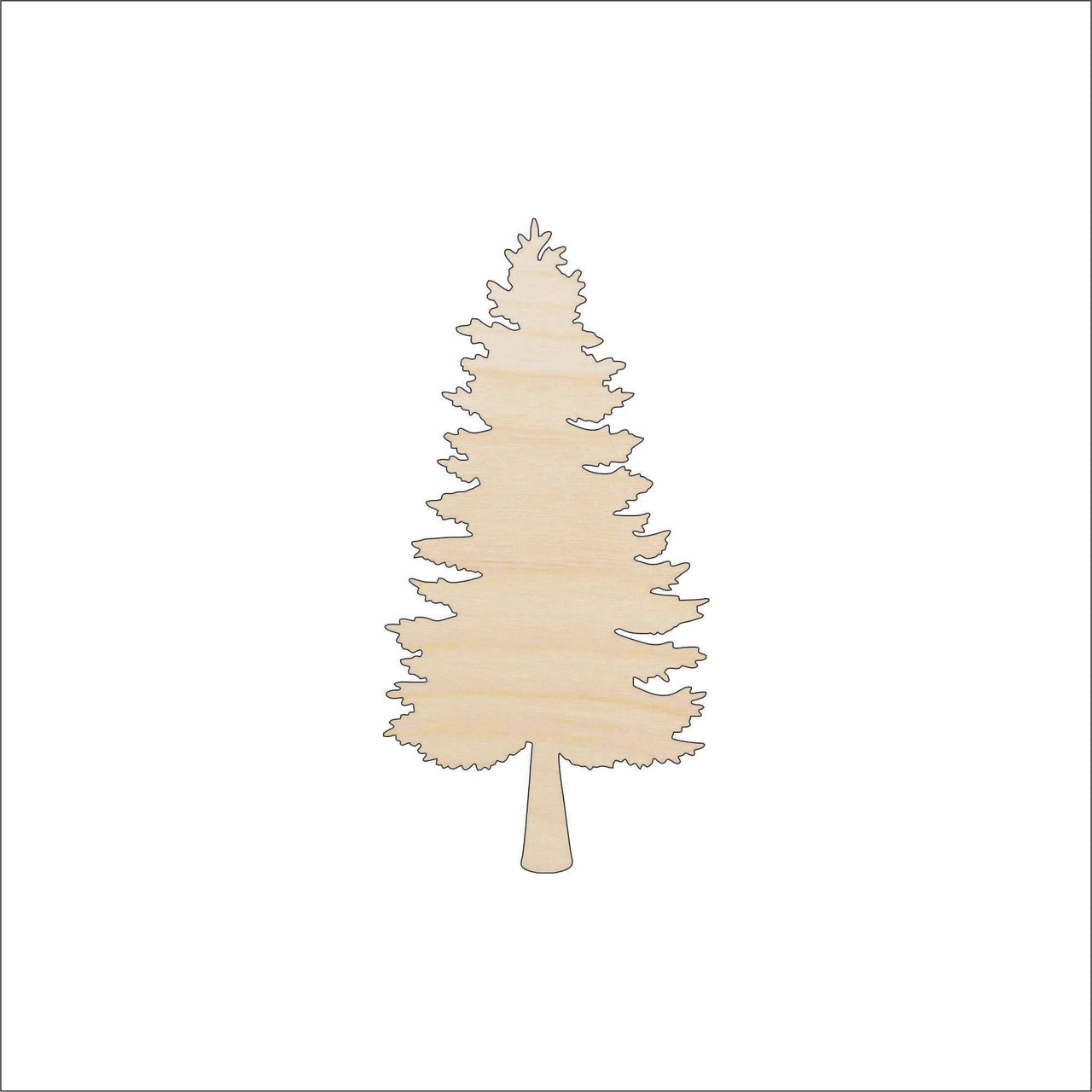 Tree Wood Craft Shape - Laser Cut Baltic Birch Unfinished DIY Wood Art Supplies TRE77 - The Wood Shape Store