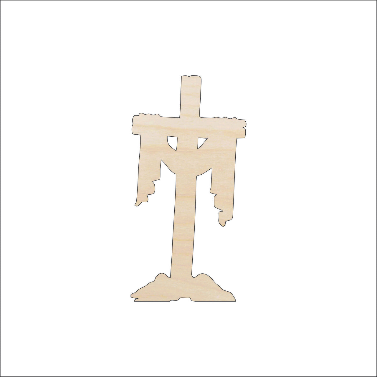 Cross Wood Craft Shape - Laser Cut Baltic Birch Unfinished DIY Wood Art Supplies ESR21 - The Wood Shape Store
