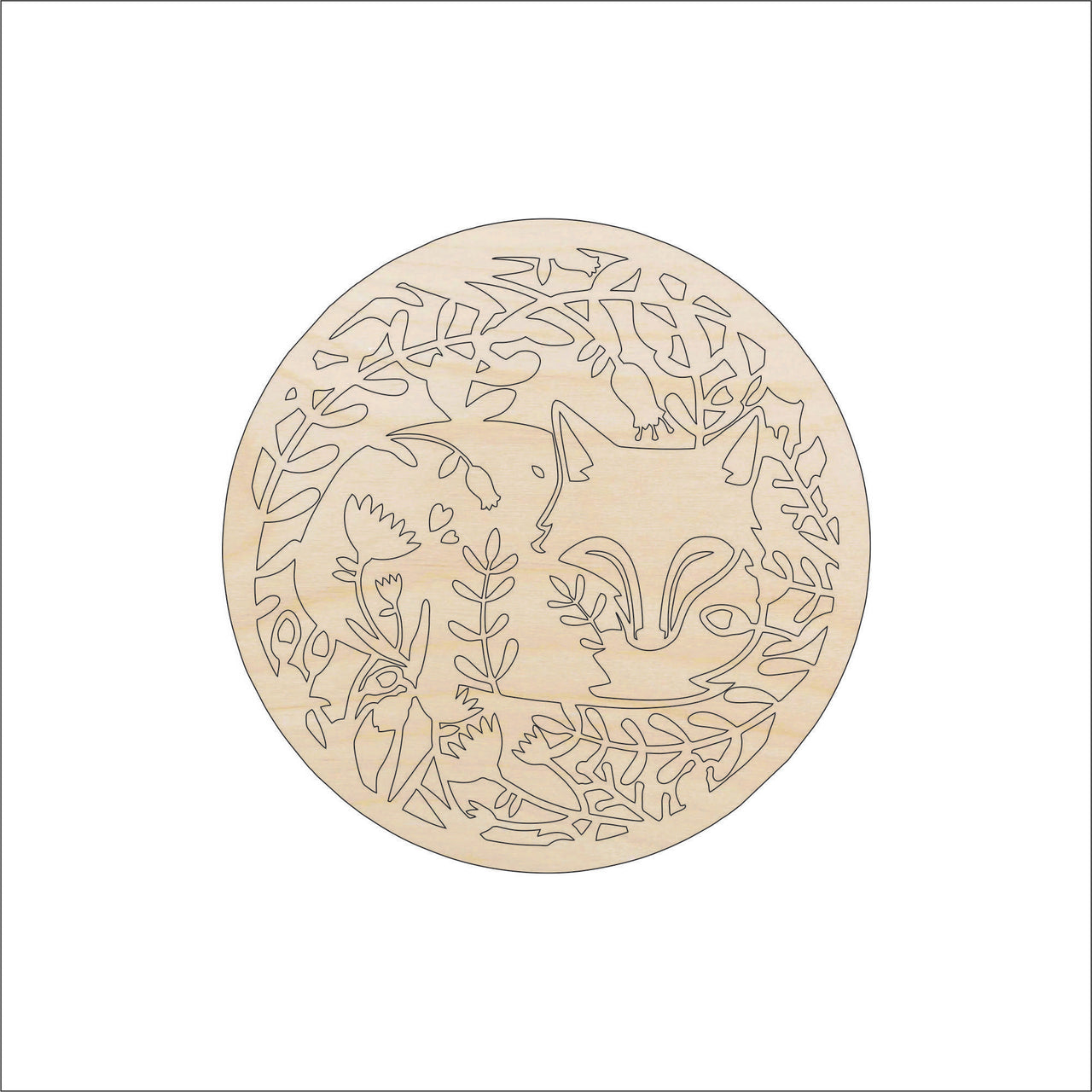 Fox DesignWood Craft Shape - Laser Cut Baltic Birch Unfinished DIY Wood Art Supplies CSTR5 - The Wood Shape Store