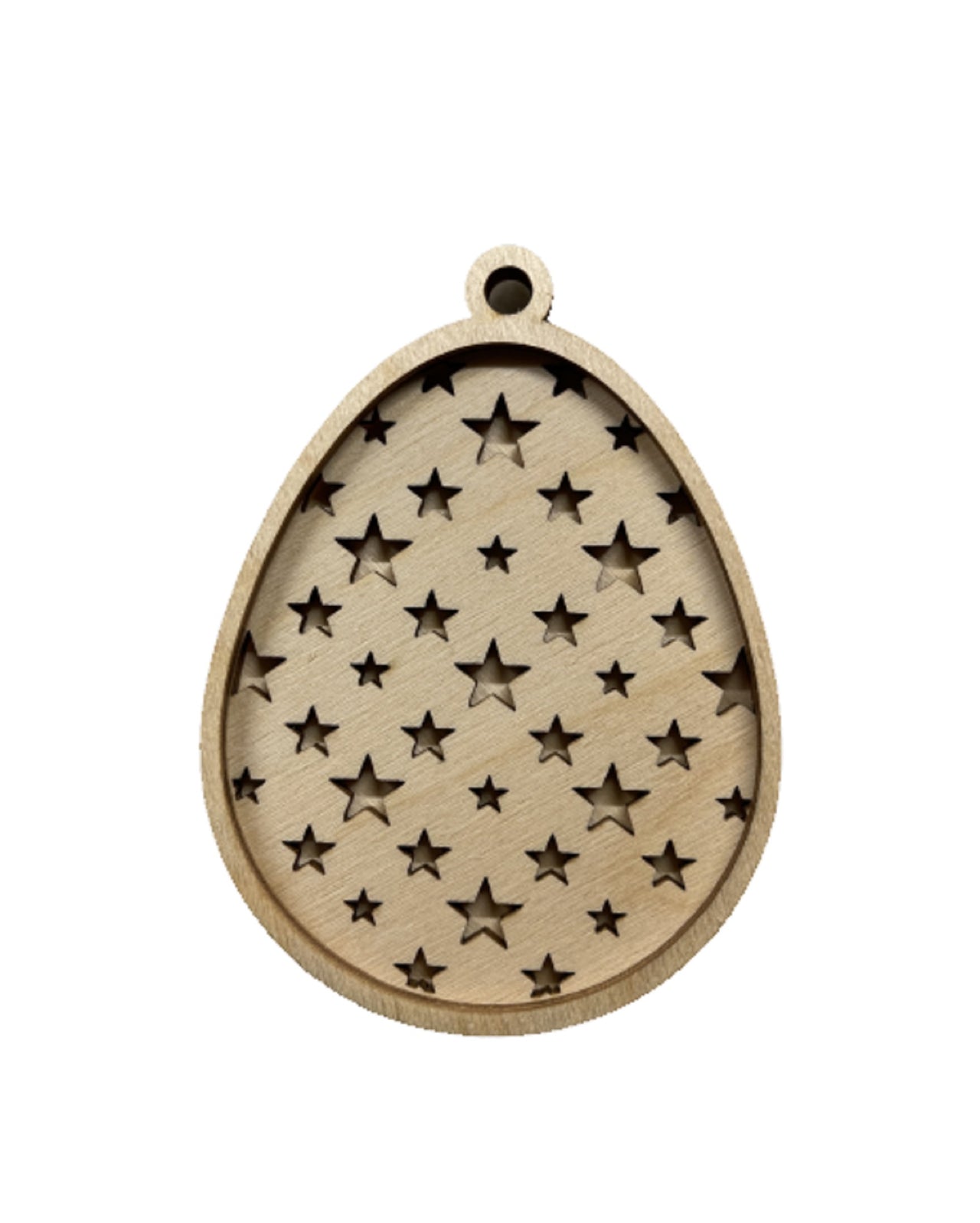 Easter 3D Laser Cut Ornament – Baltic Birch Wood Craft Supplies | DIY Wood Ornament Kit ES14 - The Wood Shape Store