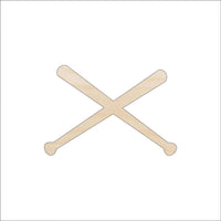 Baseball Bat Wood Craft Shape – Laser Cut Baltic Birch Unfinished DIY Wood Art Supplies SPT132 - The Wood Shape Store