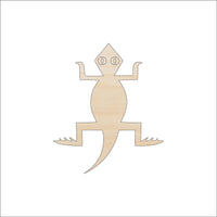 Lizard Wood Craft Shape - Laser Cut Baltic Birch Unfinished DIY Wood Art Supplies REP43 - The Wood Shape Store