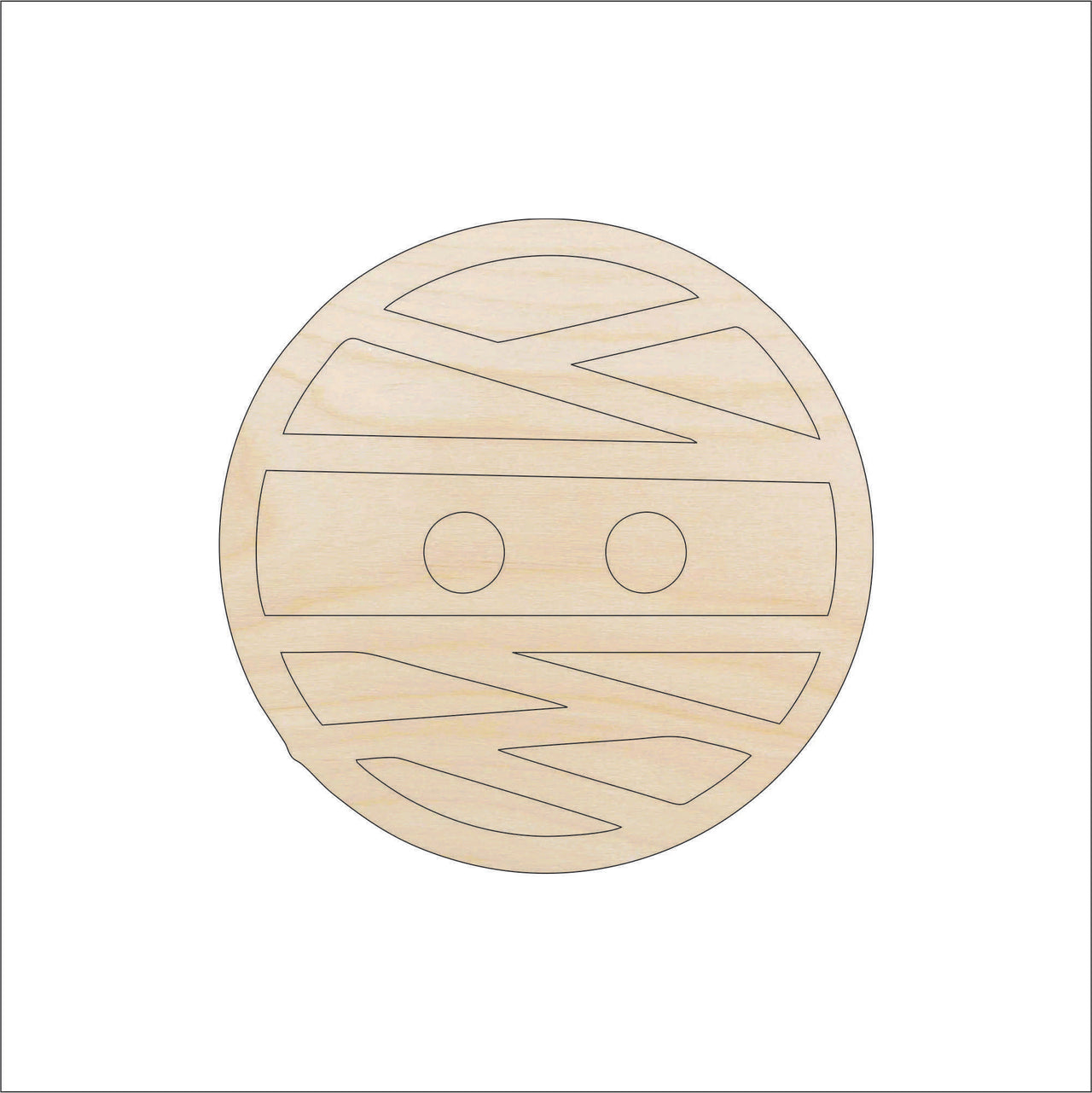 Mummy Wood Craft Shape - Laser Cut Baltic Birch Unfinished DIY Wood Art Supplies FAL260 - The Wood Shape Store