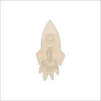 Spaceship Wood Craft Shape - Laser Cut Baltic Birch Unfinished DIY Wood Art Supplies SPC18 - The Wood Shape Store