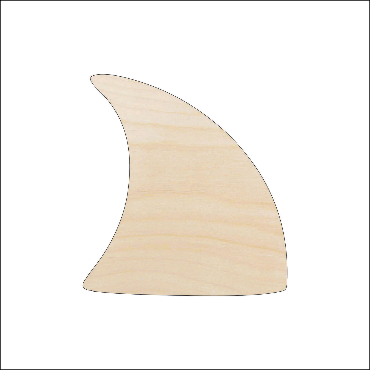 Shark Wood Craft Shape - Laser Cut Baltic Birch Unfinished DIY Wood Art Supplies SEA156 - The Wood Shape Store