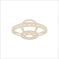 UFO Wood Craft Shape - Laser Cut Baltic Birch Unfinished DIY Wood Art Supplies SPC38 - The Wood Shape Store