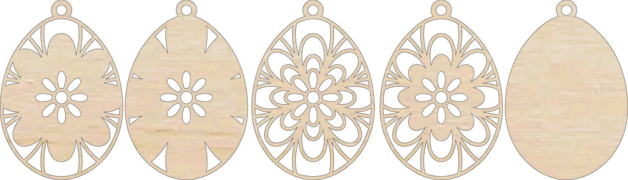 Easter 3D Laser Cut Ornament – Baltic Birch Wood Craft Supplies | DIY Wood Ornament Kit ES11 - The Wood Shape Store