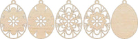 Easter 3D Laser Cut Ornament – Baltic Birch Wood Craft Supplies | DIY Wood Ornament Kit ES11 - The Wood Shape Store