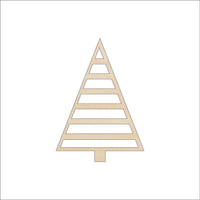 Christmas Tree Wood Craft Shape Laser Cut Out and Unfinished DIY Craft Supply TRE140 - The Wood Shape Store