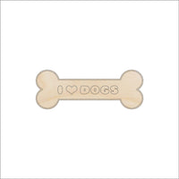 Dog Bone Wood Craft Shape - Laser Cut Baltic Birch Unfinished DIY Wood Art Supplies DOG100 - The Wood Shape Store
