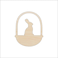 Bunny Wood Craft Shape - Laser Cut Baltic Birch Unfinished DIY Wood Art Supplies ESR38 - The Wood Shape Store