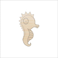Seahorse Wood Craft Shape - Laser Cut Baltic Birch Unfinished DIY Wood Art Supplies SEA114 - The Wood Shape Store