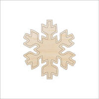 Snowflake Wood Craft Shape - Laser Cut Baltic Birch Unfinished DIY Wood Art Supplies SNW30 - The Wood Shape Store