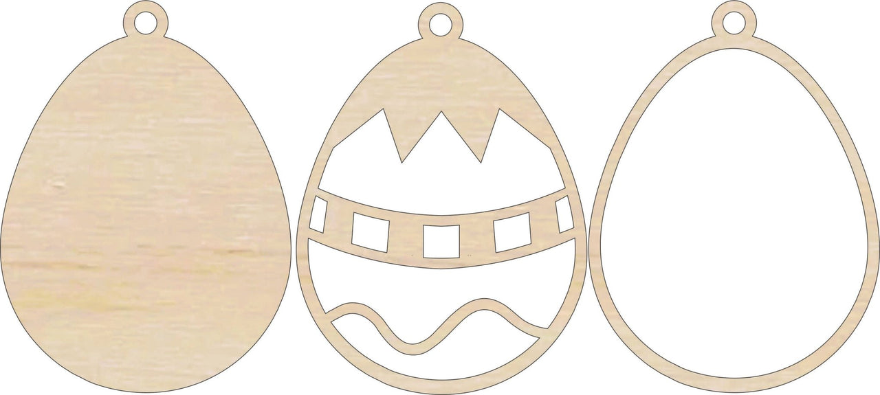 Easter 3D Laser Cut Ornament – Baltic Birch Wood Craft Supplies | DIY Wood Ornament Kit ES26 - The Wood Shape Store