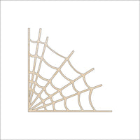 Spider Web Wood Craft Shape - Laser Cut Baltic Birch Unfinished DIY Wood Art Supplies FAL16 - The Wood Shape Store